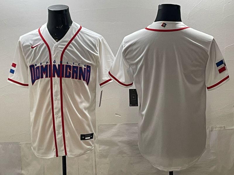 Men 2026 World Cub Blank White Game Nike MLB Jersey style 001->->MLB Jersey